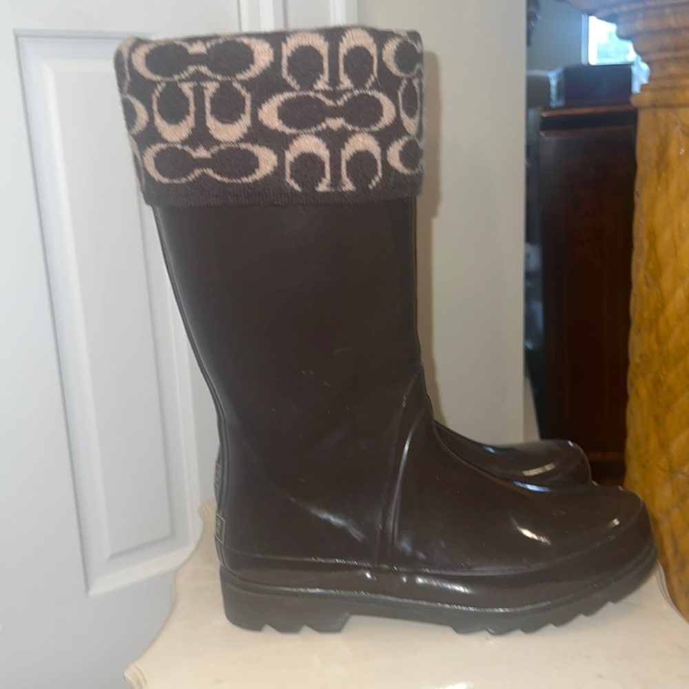 COACH rain boots